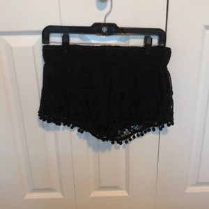 Surf Gypsy black crochet shorts sz kid’s large